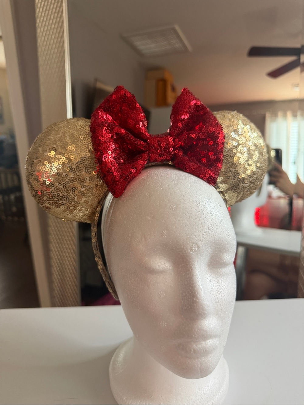 Minnie mouse sequence, headband ears
